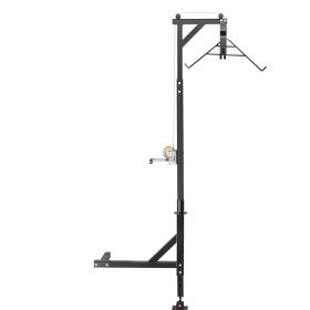 VEVOR Hitch Mounted Deer Hoist, 400 lbs Load Capacity, Hitch Game Hoist, Truck Hitch Deer Hoist with Winch Lift Gambrel Set, 2-inch Hitch Receiver (Load Capacity: 400 lbs)