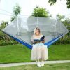 2 Persons Hammock 600LBS Max Load with Mosquito Net Outdoor Hiking Camping Hommock Portable Nylon Swing Hanging Bed